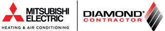 A red Mitsubishi logo followed by text that reads "Authorized Service.